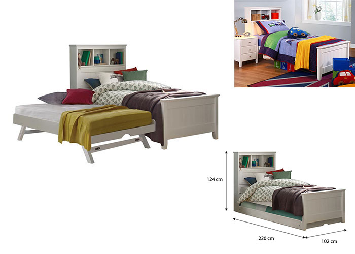Jack Single Bed Frame with Pull Out Single Raising Bed